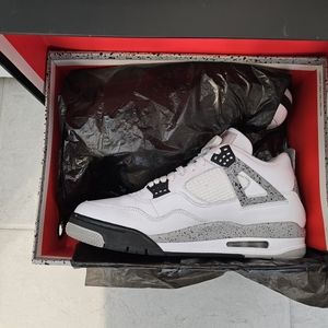 Jordan 4 White/Black/Cement sz 12